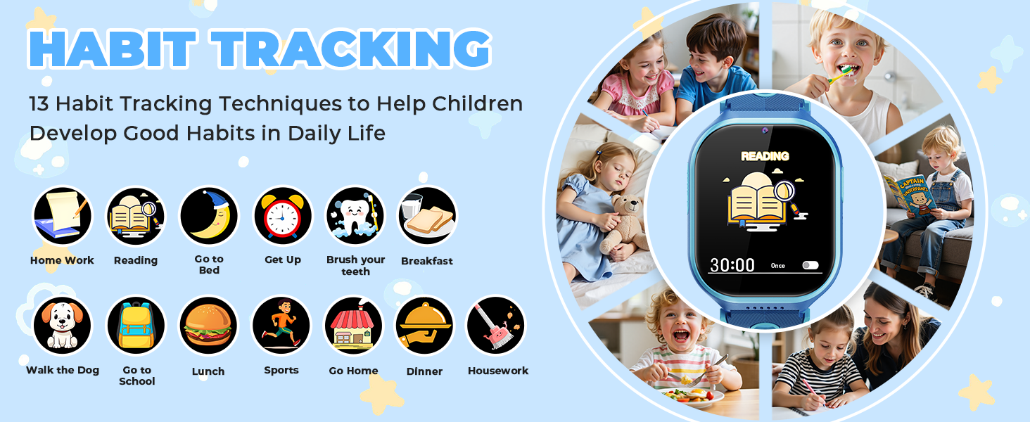 K10 Smart Watch for Kids Habit Tracking