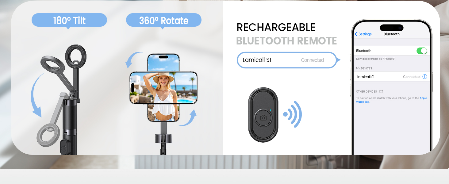 RECHARGEABLE BLUETOOTH REMOTE