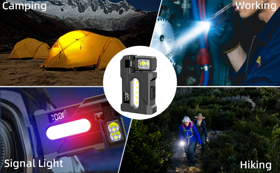 magnetic flashlight rechargeable