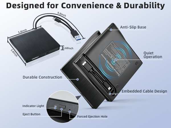 external cd dvd drive for laptop