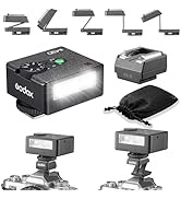 GODOX IM30 Mini Flash with FS-R Riser GN15 S1/S2 - Camera Flash GN 15, 7 Power Levels, IM30 Mini ...