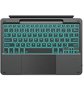 XIWMIX Surface Pro 12 Keyboard Type Cover, 7-Color LED Backlit, Bluetooth 5.1 Wireless, Ultra-Sli...