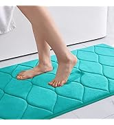 Colorxy Memory Foam Bathroom Rugs, Ultra Soft &amp; Non-Slip Bath Mat, Water Absorbent and Machine Wa...