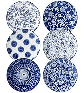 Cerkik Ceramic Dessert Plates Set - 6 Inch Mini Appetizer Plates for Kitchen - Small Salad Plate ...