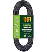 GREATIDE 16/2 Low Voltage Landscape Lighting Wire, Outdoor Direct Burial Cable, 16 Gauge 2 Conduc...