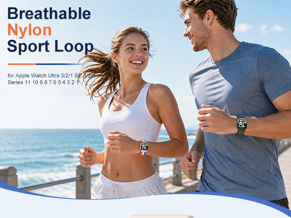 breathable nylon sport loop