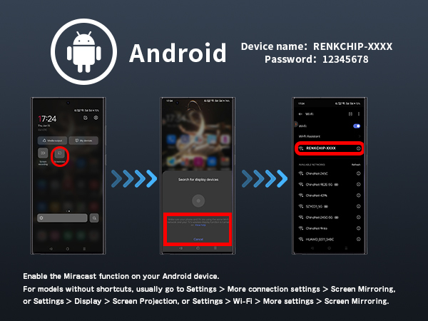 Wireless HDMI Display Dongle Adapter