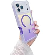 Losin Compatible with iPhone 17 Pro Max Case, Dazzling Gradient Iridesence Laser Case [Compatible...