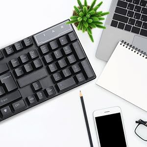 Orzly RX250 LED Backlit gaming keyboard for PC Desktop PS5 PS4 PlayStation Xbox Series One 