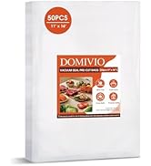 50PCS Vacuum Sealer Bags 11" x 16", Pre-Cut Gallon Size Food Saver Bags for Vacuum Sealer Machine...