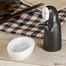 No Face soy sauce dispenser and bowl