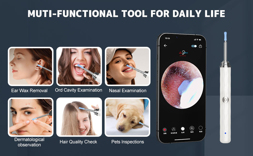 ear cleaner with camera and light