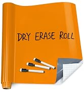 T&amp;W SAME FILM White Board Dry Erase-Colorful Whiteboard Wall Sticker Roll 17.3''X78.7''-Self Adhe...