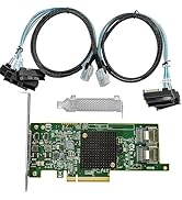 SAS HBA Card Compatible with LSI 9207-8i IT Mode PCIe SATA Expansion Card, 8-Port 6Gbps PCIe 3.0,...
