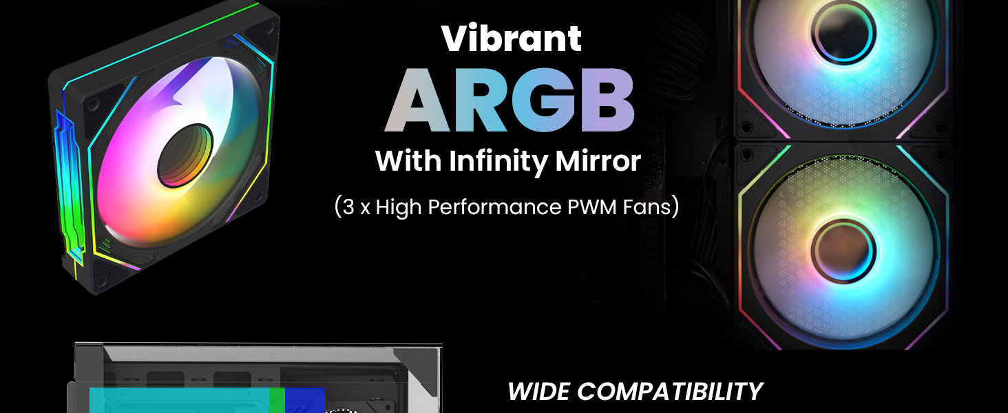 Zalman ZQBE ATX Mid Tower Gaming PC Case