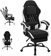 Shintenchi Gaming Chair, Ergonomic Office Chair with Footrest, Lumbar Support and Linkage Armrest...