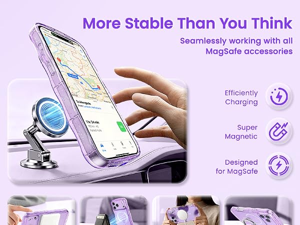 crystal Clear case transparent case magnetic case glitter case Glossy case cute case aesthetic case