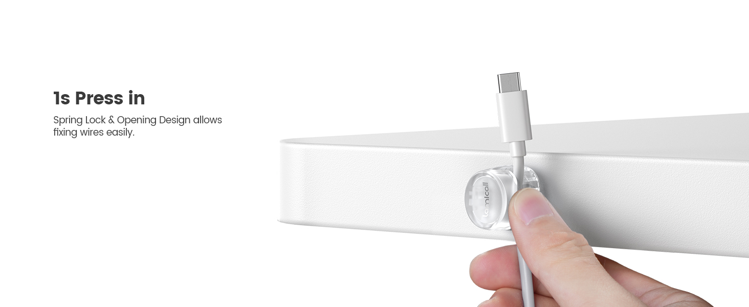 cable holder clips cord organizer managemetnt for desk night stand desktop office table side