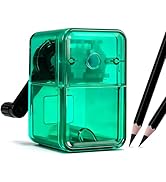 Manual Pencil Sharpener, Auto-in Hand Crank Pencil, for 6.9-8 mm Pencils and Colored Pencils with...