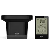 uzoli EM3356E Rain Gauge Outdoor Wireless Rain Gauge with Self-Emptying Collector, Rainfall Histo...