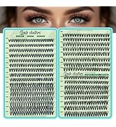 Wispy Lash Clusters 640pcs Eyelash Cluster Extensions 30D+40D Curl Individual False Eyelashes 9-1...