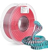 AMOLEN Silk PLA 3D Printer Filament, Dual Color Blue Green &amp; Silk Coral PLA 1.75mm, Shiny Color C...