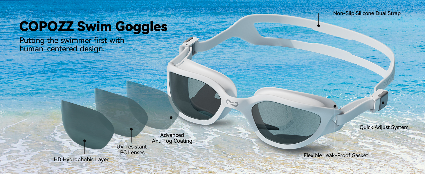 COPOZZ swim goggles