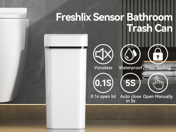 Touchless Bathroom Trash Can