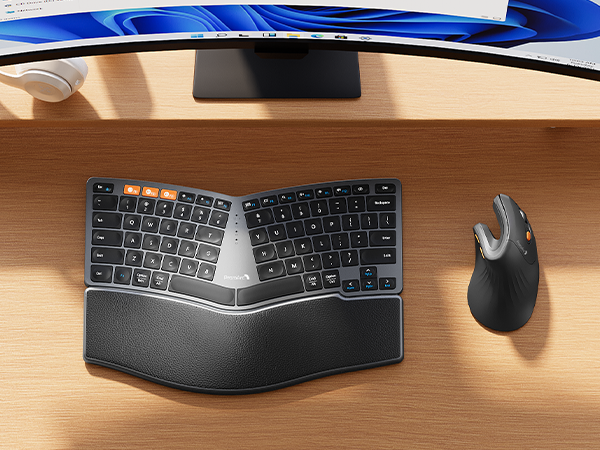 EM11 NL mouse black + EK04 mini keyboard (1)