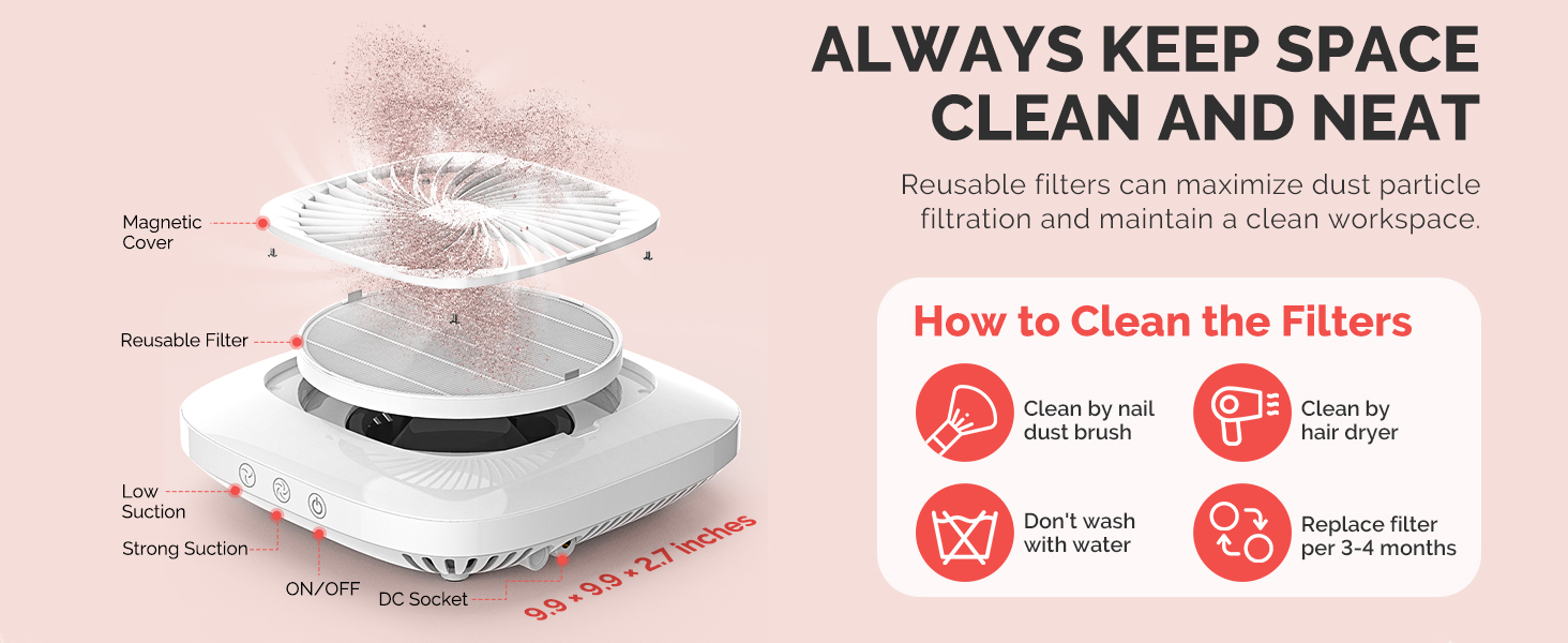 Nail Dust Collector Professional