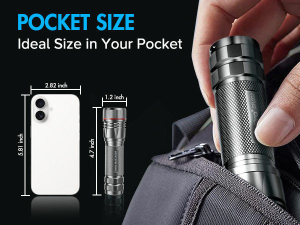 pocket flashlight Pocket Size