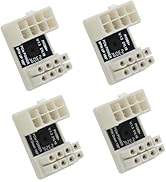 (4-Pack) COMeap 8 Pin 180 Degree Adapter, GPU VGA PCIe 8 Pin U Turn 180 Degree Angle Connector Po...