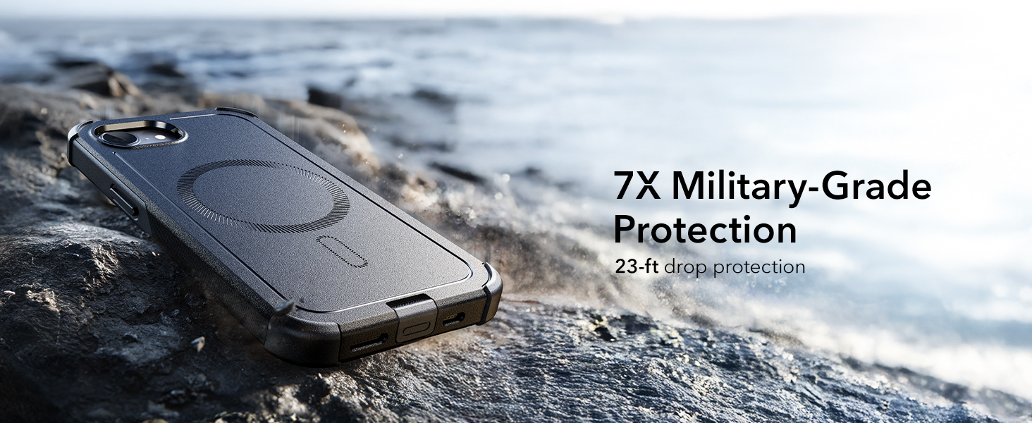 7x Military grape protection, 23ft drop protection