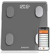 Konquest Premium Smart Digital Bathroom Scale, Wireless Bluetooth, BMI, Body Weight, Body Fat, Bo...