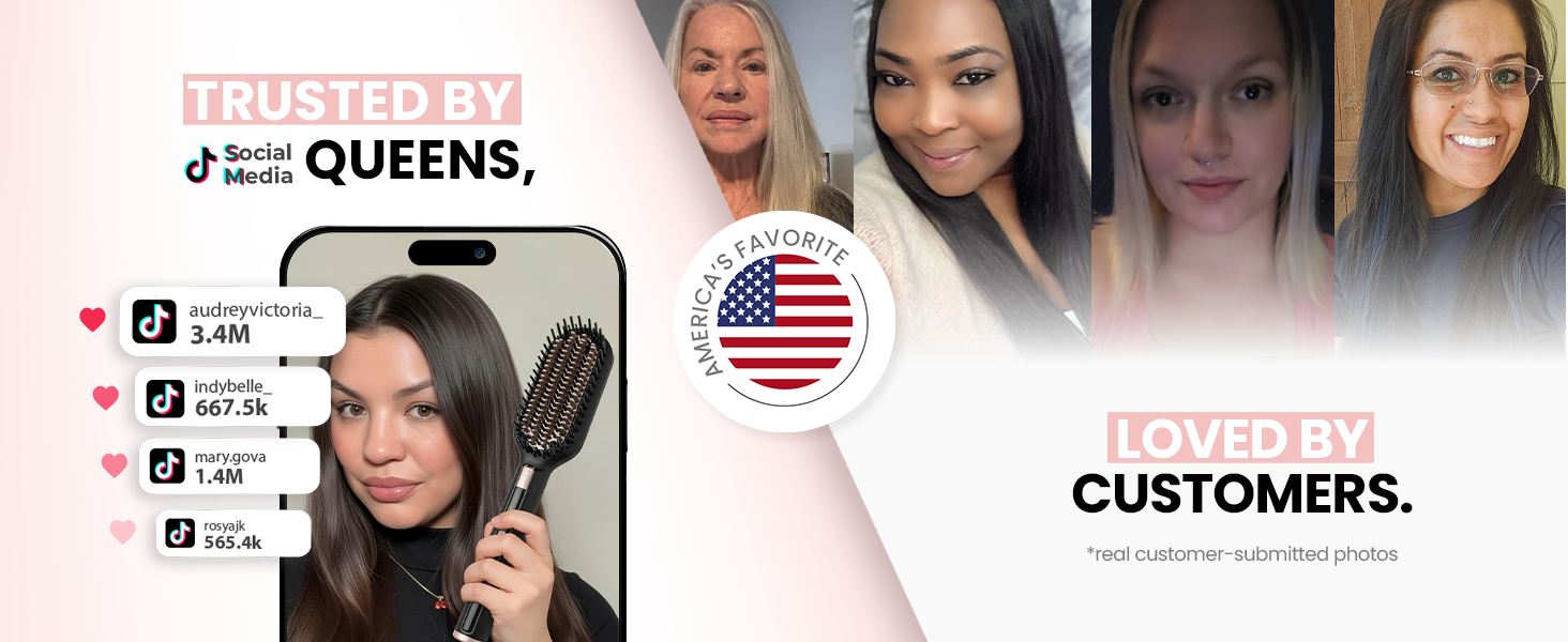 Hair Straightening Brush