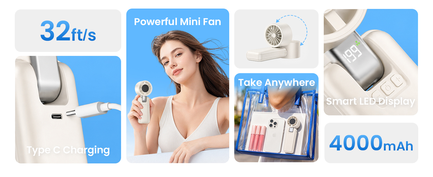 portable fan rechargeable