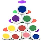 SmartDealsPro Set of 10 16MM Blank on Each Face Six Sided Dice Teaching Plastic Cubes