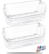 [2 PACK] UPGRADED 240356402 Refrigerator Door Bin Compatible with Frigidaire Door Shelf Replaceme...