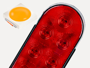 6inch oval trailer lights red 10led brake stop turn signals lighting for truck trailer rv camper 