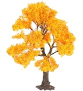 Hemobllo Miniature Model Trees for Artificial Fall Maple Tree Wire Mesh Landscape Accessories for...