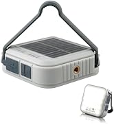 WARSUN Rechargeable Camping Lantern, Solar LED Camping Light Long-Lasting, Portable Emergency Lan...