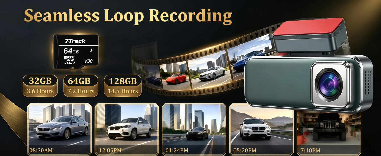 4K Dash Cams With Loop Recording