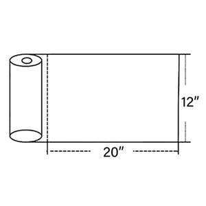 9527 Product 12x 20 Plastic Clear Produce Bag Food Storage bag,350 bags one Roll