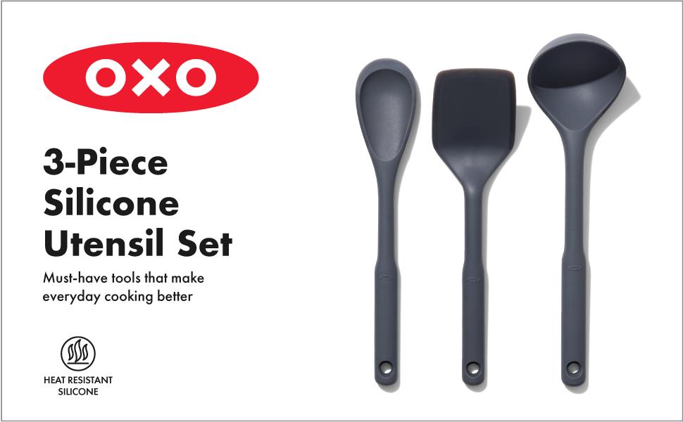 OXO Good Grips 3-Piece Silicone Utensil Set