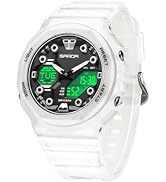 Gosasa Unisex Digital Sports Watch 5ATM Waterproof Tactical Analog-Digital Watch with Stopwatch, ...