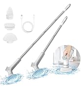 VEWIOR Electric Spin Scrubber, Cordless Cleaning Brush with 3 Adjustable Angle 2 Speeds 3 Replace...