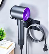LOXSUN Hair Dryer Holder Wall Mounted, Stainless Steel Hair Tool Organizer Blow Dryer Holder Hair...