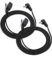 Clear Power 2-Pack 9 ft 3 Outlet Designer Fabric Indoor Extension Cord 16/2 SPT-2, 2 Prong Polari...
