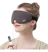 Heated Eye Mask for Dry Eyes Hot Electric USB Warm Compress Heating Pad for Eyes, Relieve Puffy P...