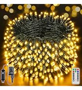 BrightChristmas 1000 LED 328 FT Christmas Lights, Waterproof Outdoor String With Remote and Timer...
